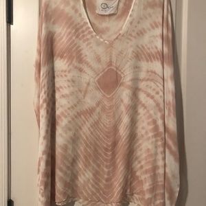 Blue Life Beach Tie Dye cover up